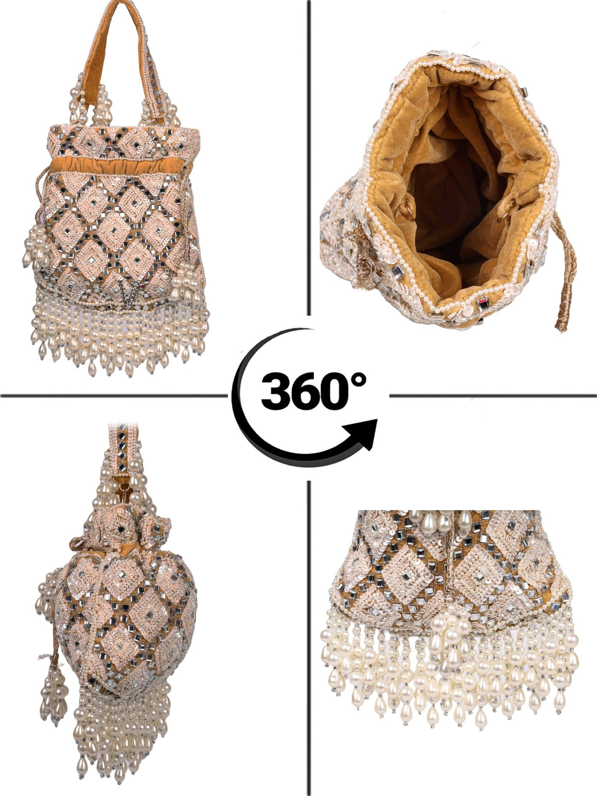 VRPS Potli Bag | Handcrafted Ethnic Bag | SWIS-3040 - VRPS Handicrafts