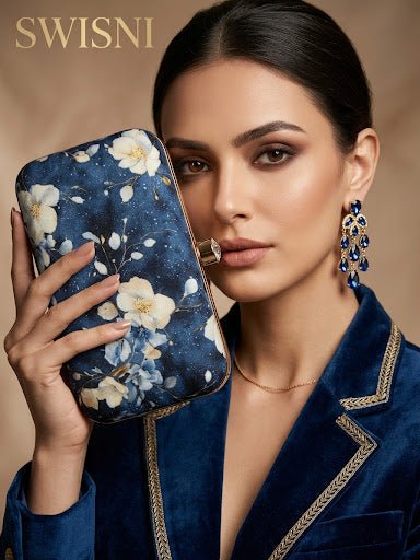 VRPS Printed Clutch | Handcrafted Ethnic Bag | SWIS-4872 - VRPS Handicrafts