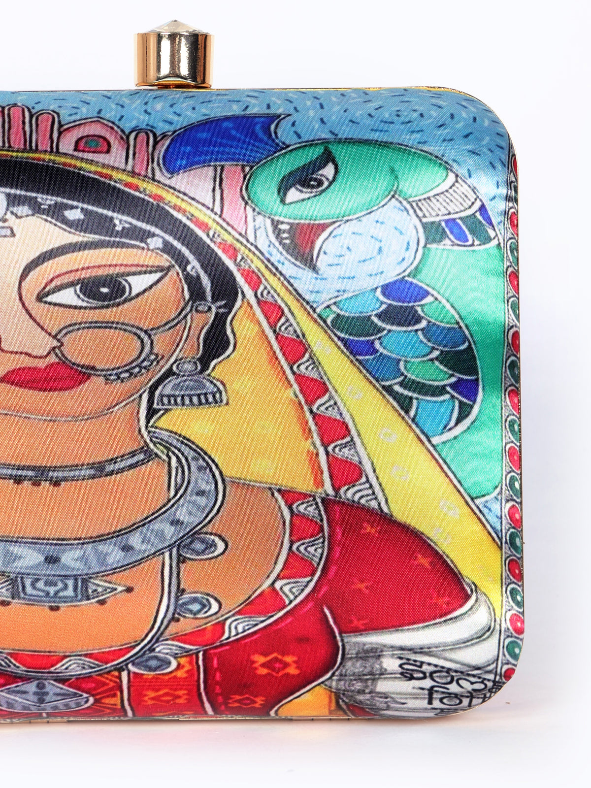 VRPS Printed Clutch | Handcrafted Ethnic Bag | SWIS-1332 | Additional Angle